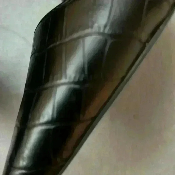 Topshop women's tatiana pointy toe pumps embossed  leather - Picture 6 of 9